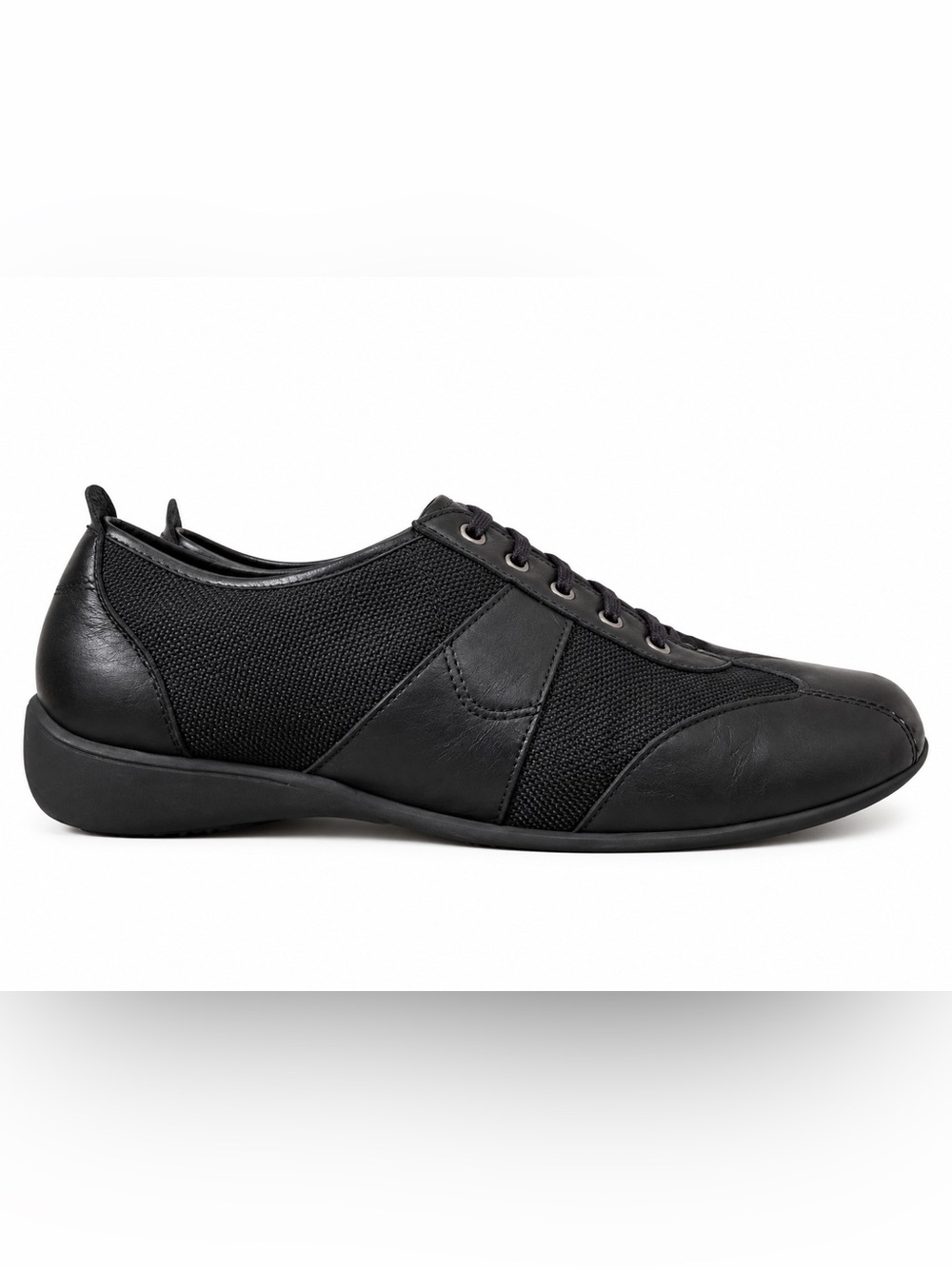 Munro Pace Oxfords Black Leather  Lace-Up Shoes — Size 8
